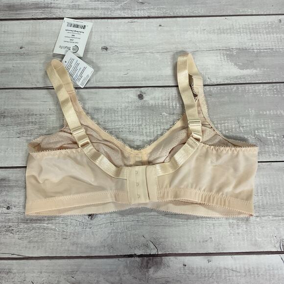 Trulife Naturalwear Mastectomy Bra Womens 38C Nude Beige Wireless 210 - Picture 8 of 13